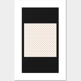 Vintage pattern with polka dots Posters and Art